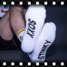 SneakFreaxx Chaussettes STINKY SOXX Blanc-Jaune